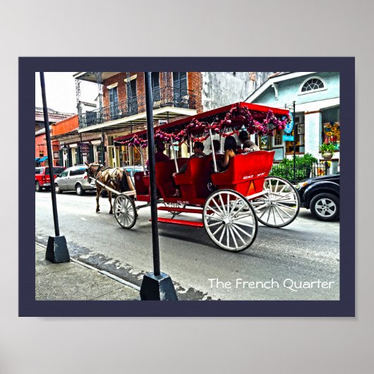 The French Quarter | Buggy Ride in Color Poster (Voorkant)