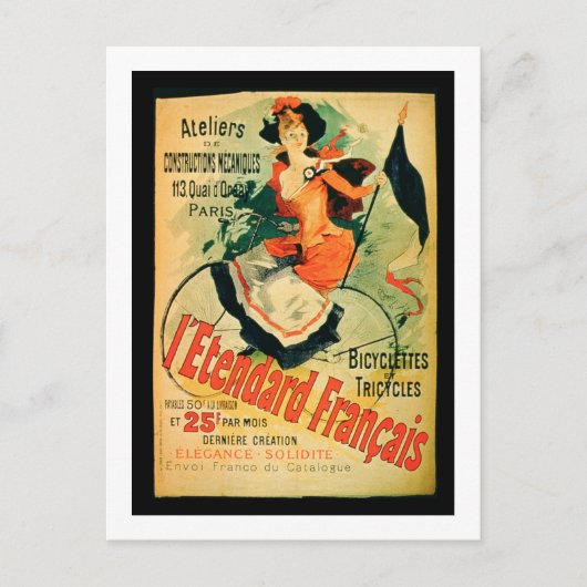 "The French Standard", adverteren het poster de "A Briefkaart (Voorkant)