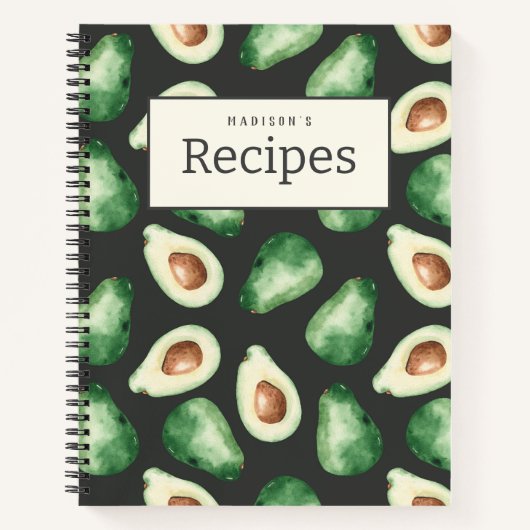 The Fresh Avocado Recipe Journal Notitieboek (Voorkant)