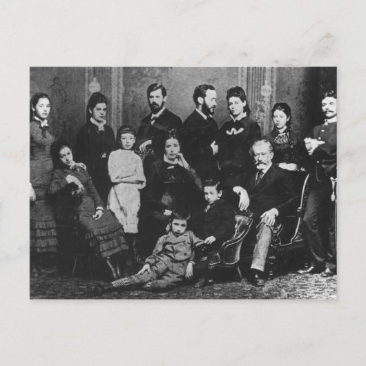 The Freud Family, c.1876 Briefkaart (Voorkant)
