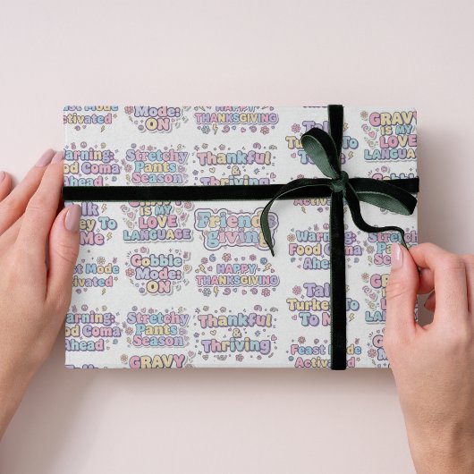 The Friendsgiving Feast Wrapping Paper Cadeaupapier