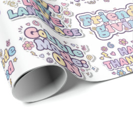 The Friendsgiving Feast Wrapping Paper Cadeaupapier