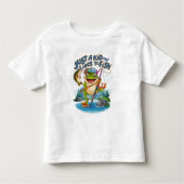 The Frog Angler: Een speelse twist op Gevist Kinder Shirts (Voorkant)