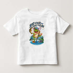 The Frog Angler: Een speelse twist op Gevist Kinder Shirts