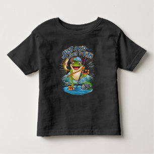 The Frog Angler: Een speelse twist op Gevist Kinder Shirts