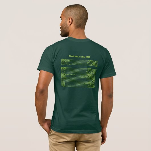 The Frogs Cast Shirt (Achterkant volledig)