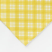 The front of the fleece blanket features a yellow deken (Hoek)
