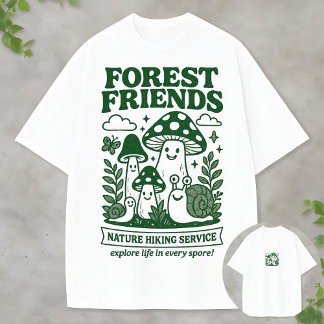 The FunGuys Mushroom Cartoon Forest Adventure Duo T-shirt