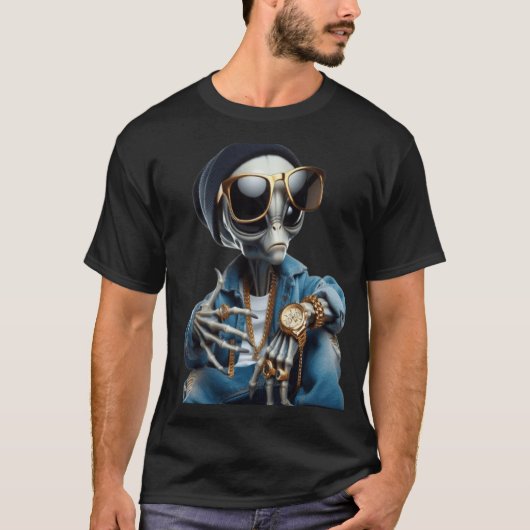 The funky Alien T-shirt (Voorkant)