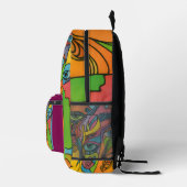 The funky backpack bedrukte rugzak (Rechts)