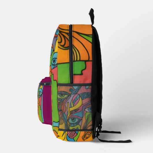 The funky backpack bedrukte rugzak (Rechts)