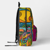 The funky backpack bedrukte rugzak (Links)