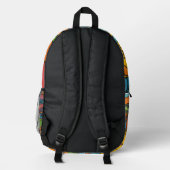 The funky backpack bedrukte rugzak (Achterkant)