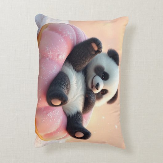 The Future Belongs to Us! & Panda Doughnut Pillow Accent Kussen (Achterkant (Verticaal))