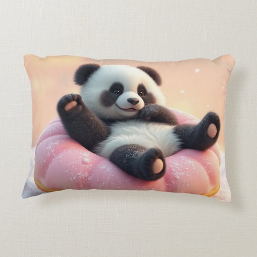 The Future Belongs to Us! & Panda Doughnut Pillow Accent Kussen (Achterkant)