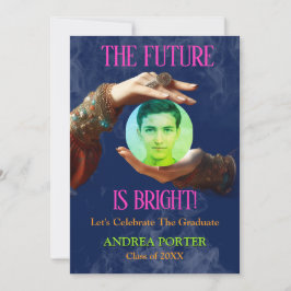 The Future Is Bright Fortune Teller Graduation Kaart
