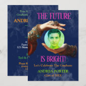 The Future Is Bright Fortune Teller Graduation Kaart (Voorkant / Achterkant)