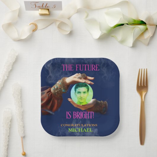The Future Is Bright Fortune Teller Graduation Papieren Bordje (Huwelijk)