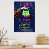 The Future Is Bright Fortune Teller Graduation Poster (Keuken)