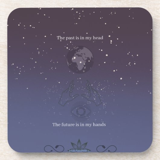 The future is in my hands bier onderzetter (Voorkant)