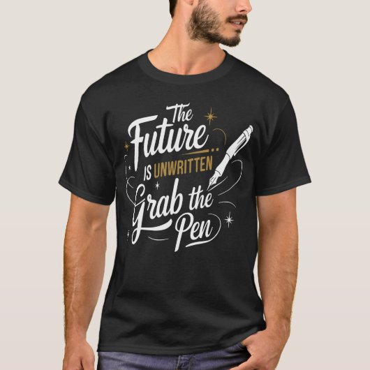 The Future Is Unwritten Motivational Quote boy T-shirt (Voorkant)