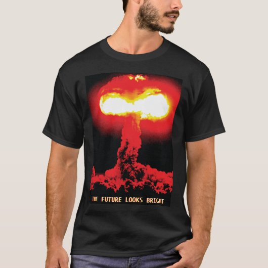 The Future Looks Bright retro T-shirt (Voorkant)