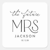 The Future Mrs Bridal Shower Sticker (Voorkant)