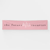 The Future Mrs. name Zwart Wit Script Dusty Pink Spandoek (Horizontaal)