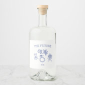 The Future Wife Food and Beverage Label Set Likeurfles Etiket (Voorkant)