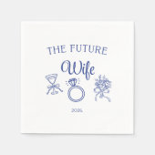 The future wife paper napkin servet (Voorkant)
