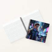 The Futuristic Wanderer Notebook Notitieboek (Binnen)