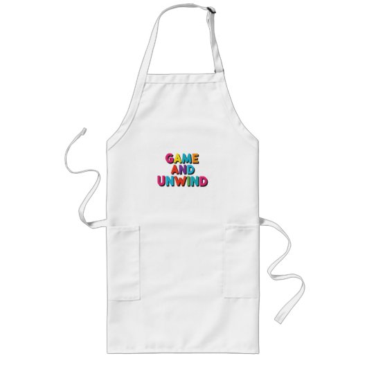 The Game en Unwind. t-shirt ontwerp Lang Schort (Voorkant)