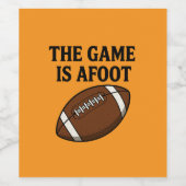 The Game is Afoot Wijn Etiket (Enkel label)