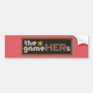 The*gameHERs Horizontal Logo Bumpersticker