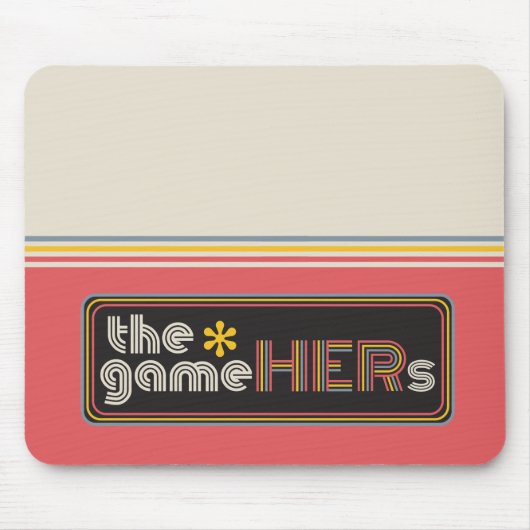 The*gameHERs Horizontal Logo Muismat (Voorkant)