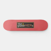 The*gameHERs Horizontal Logo Persoonlijk Skateboard (Horizontaal)
