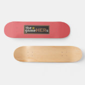 The*gameHERs Horizontal Logo Persoonlijk Skateboard (Horizontaal)