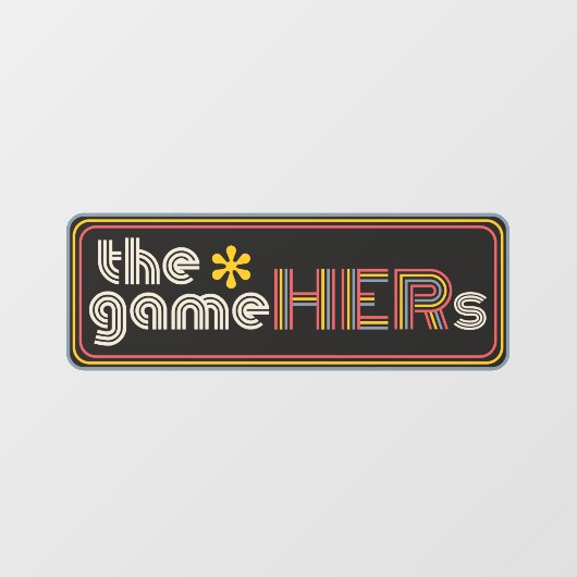 The*gameHERs Horizontal Logo Raamsticker (Vel)