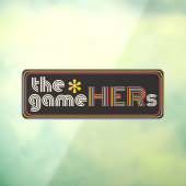 The*gameHERs Horizontal Logo Raamsticker (Vel 3)
