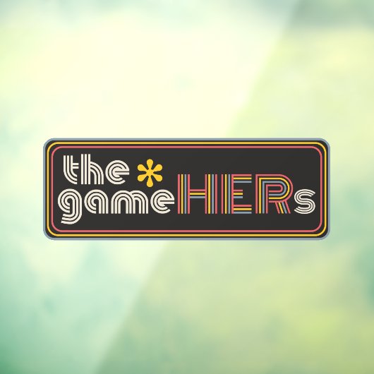 The*gameHERs Horizontal Logo Raamsticker (Vel 3)