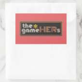 The*gameHERs Horizontal Logo Rechthoekige Sticker (Tas)