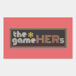 The*gameHERs Horizontal Logo Rechthoekige Sticker