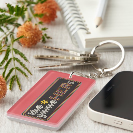 The*gameHERs Horizontal Logo Sleutelhanger (Voorkant Rechts)