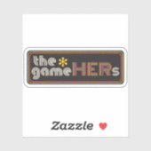 The*gameHERs Horizontal Logo Sticker (Vel)
