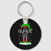 The Gamer Elf Christmas Family Matching Xmas Video Sleutelhanger (Voorkant)