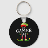 The Gamer Elf Christmas Matching Pajama Sleutelhanger (Voorkant)