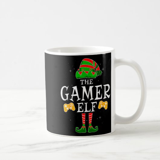 The Gamer Elf Group Matching Family Christmas Holi Koffiemok (Rechts)