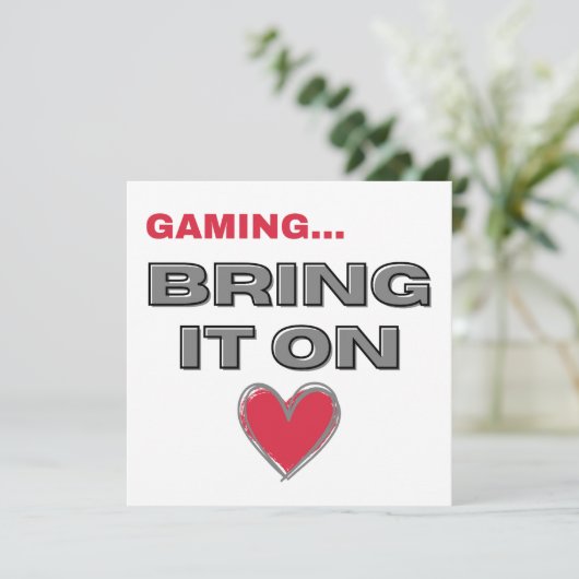 The Gamer Flat Note Card (Staand voorkant)