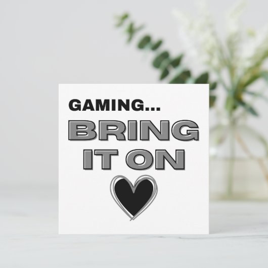 The Gamer Note Card  (Staand voorkant)