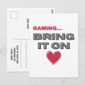 The Gamer Postcard Briefkaart (Voorkant / Achterkant)